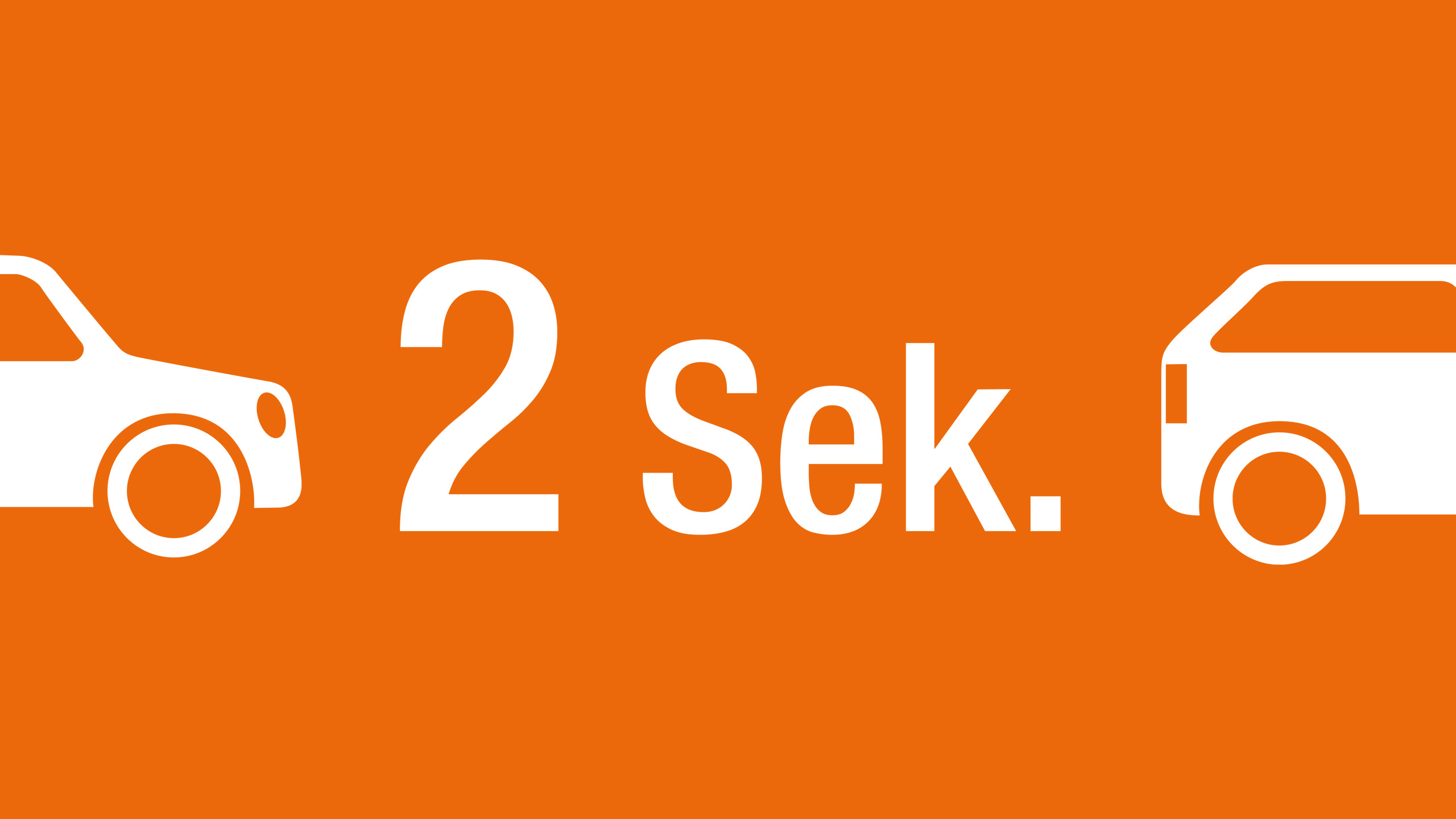 2 Sekunden Abstand Plakat