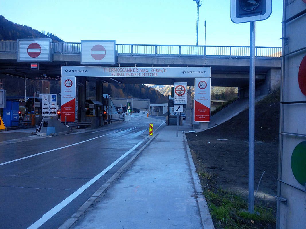 Thermoscanner am Arlbergtunnel (S 16 Arlberg Schnellstraße)