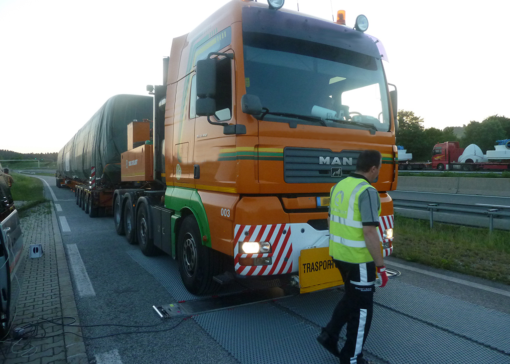 Sondertransport-Verwiegung