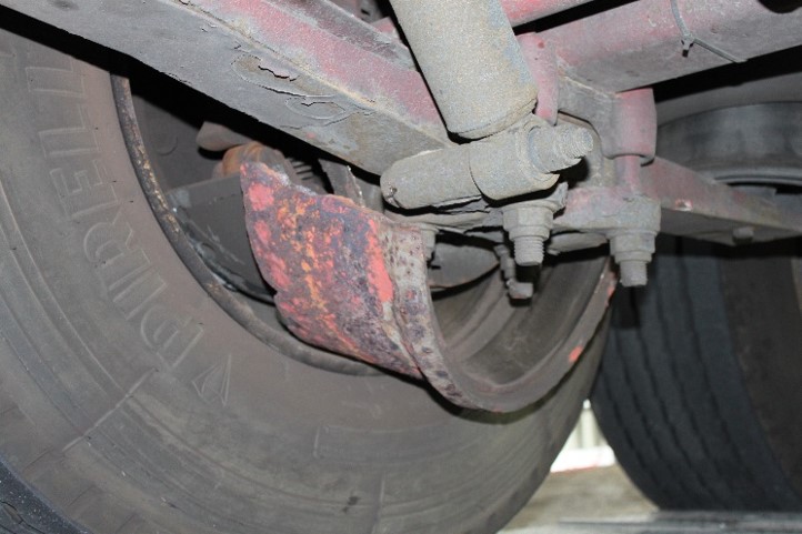 Gebrochene Bremstrommel