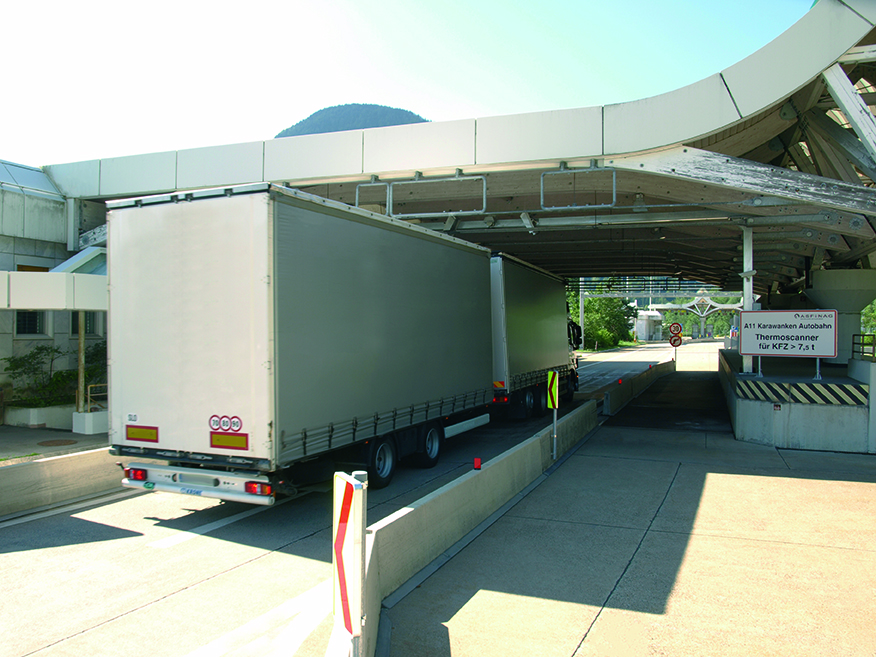 Thermoscanner am Karawankentunnel (A 11 Karawanken Autobahn)