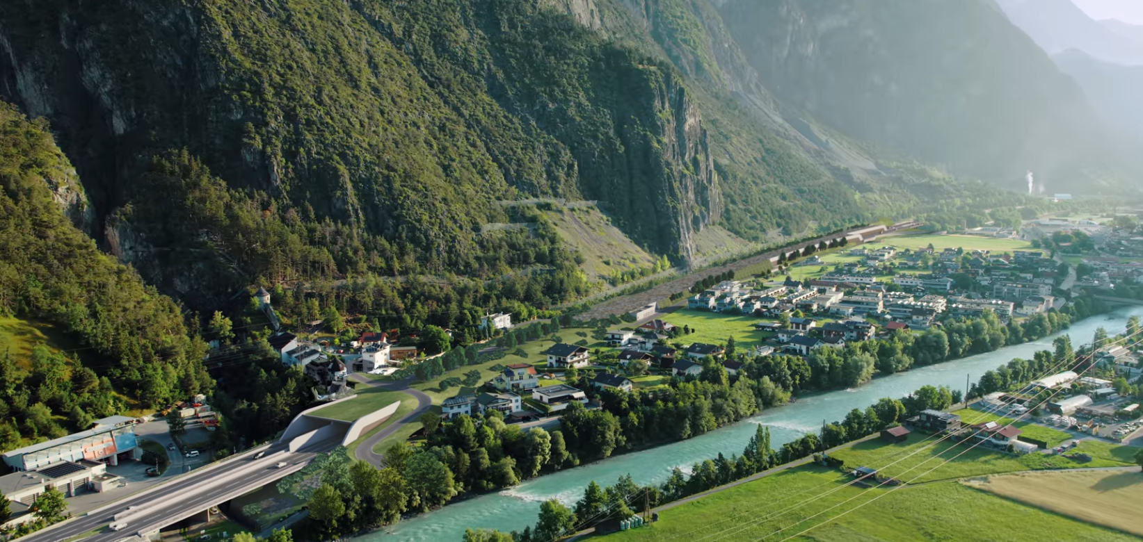 Visualisierung zukünftiges Westportal Lötzunnel