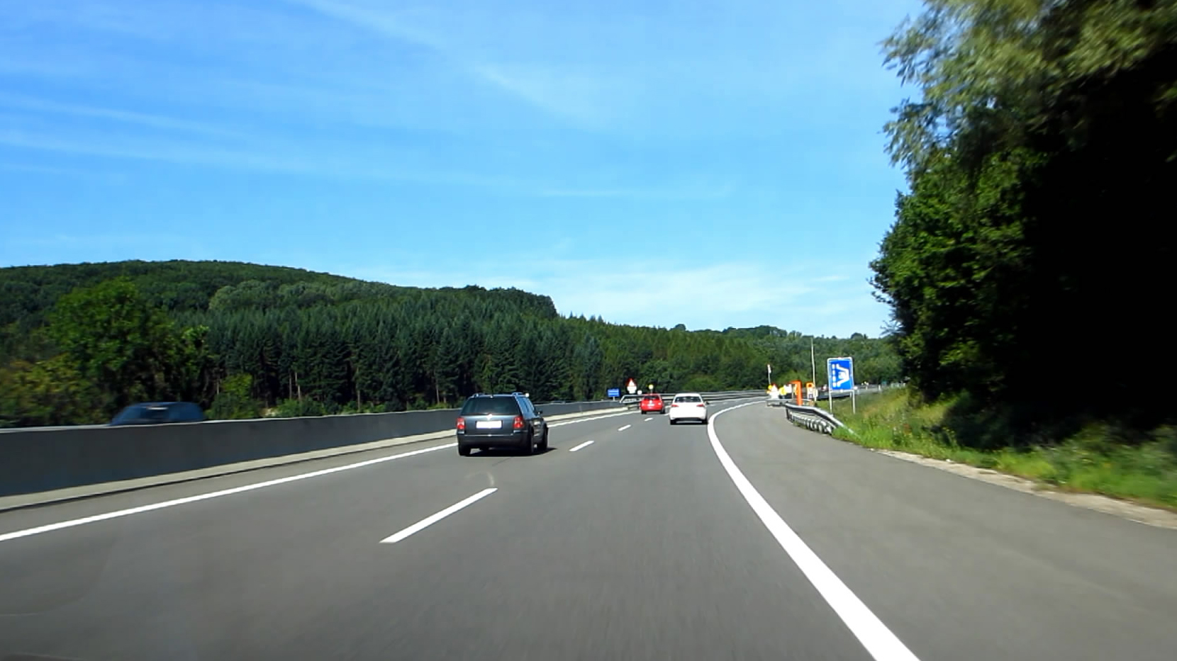 Streckenabschnitt A 1 West Autobahn (vorher)